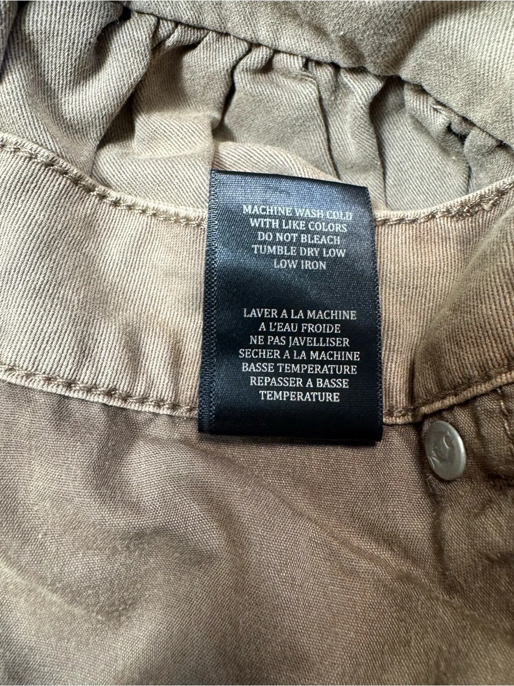 NWT New Blank NYC Twill Bubble Light Brown Denim Mini Skirt Size 28